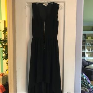 Black high low dress